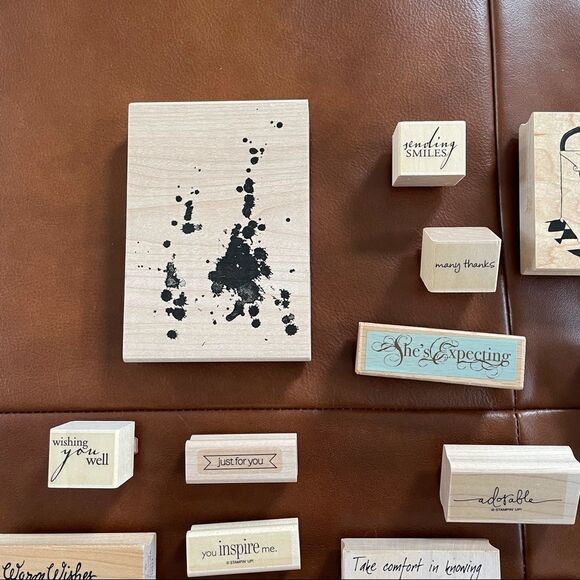 Lot of 23 Rubber Stamps 1lb 12oz Most NEW Scrapbooking Crafting - Picture 2 of 14